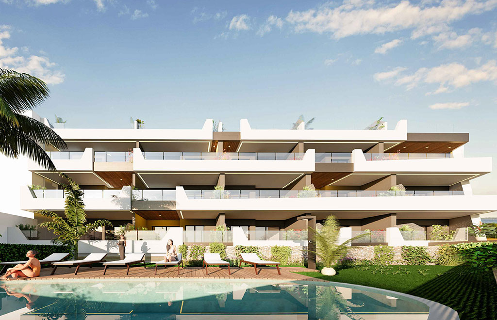 Modern apartments with 3 bedrooms in Benijofar