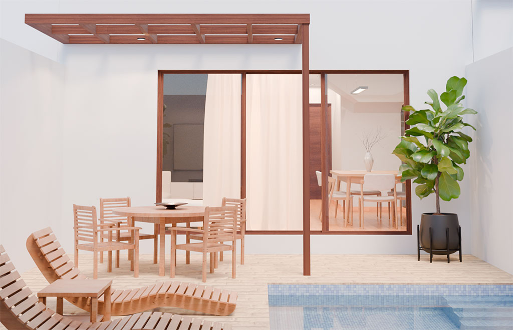 Terraced villa on two floors with 3 bedrooms and swimming pool in Antas, Almería