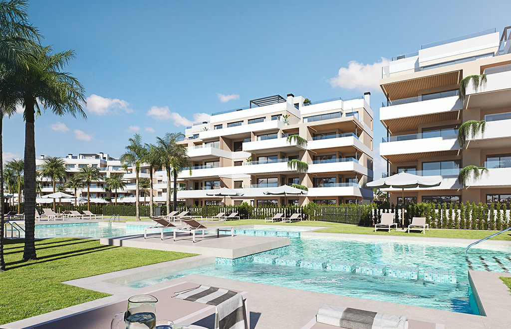 Apartment with 2 bedrooms and terrace in Santa Rosalía Lake & Life Resort