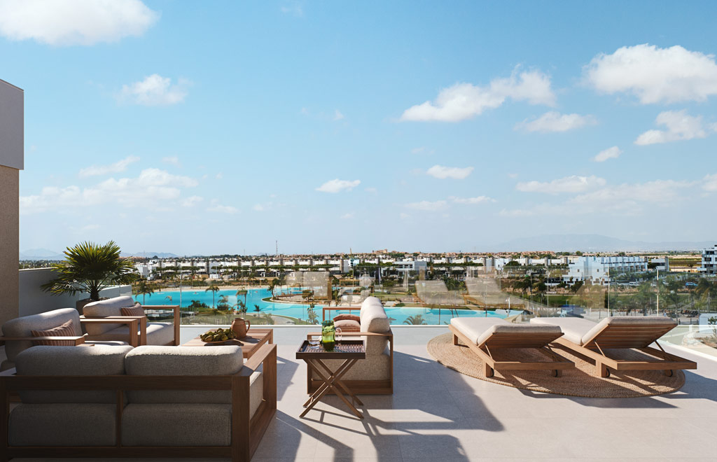 Penthouse with 3 bedrooms, solarium and pool in Santa Rosalía Lake & Life Resort