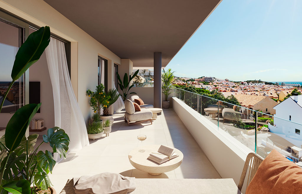 Penthouse with 3 bedrooms and sea views in Fuengirola