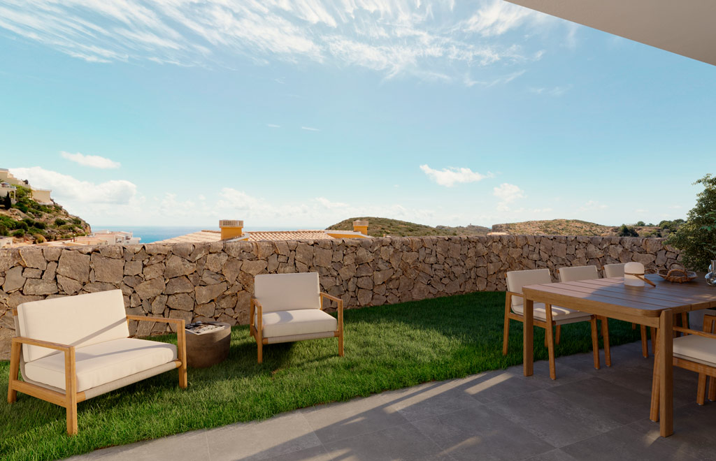 Apartment with private garden and panoramic views in Cumbre del Sol