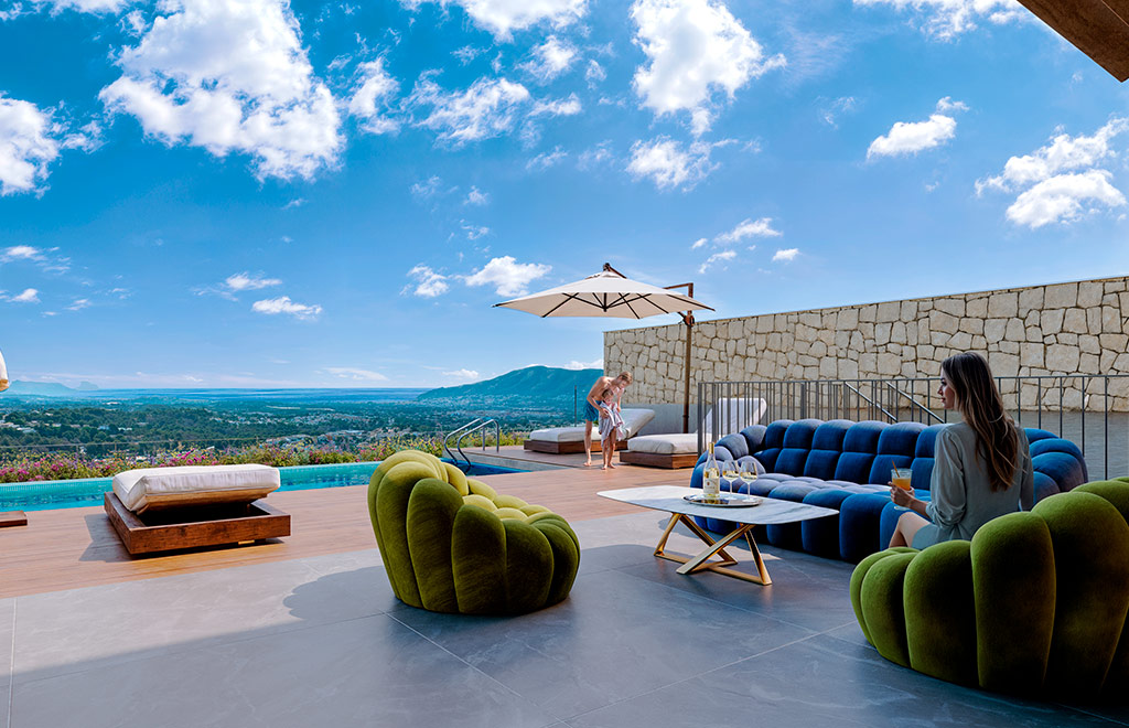 Luxury villa with 3 bedrooms, infinity pool and panoramic views in La Nucía
