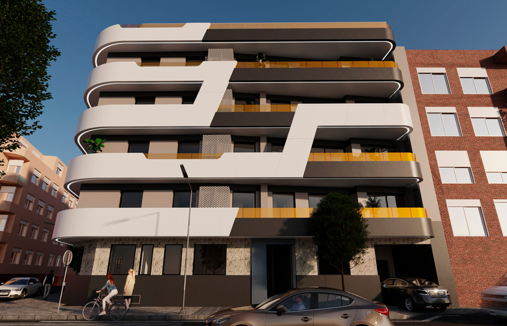 Penthouse with 2 bedrooms and terrace 450 m from the beach in Torrevieja