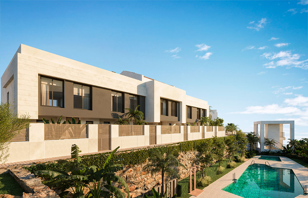 Terraced villa with 3 bedrooms and sea views in Calahonda, Mijas Costa