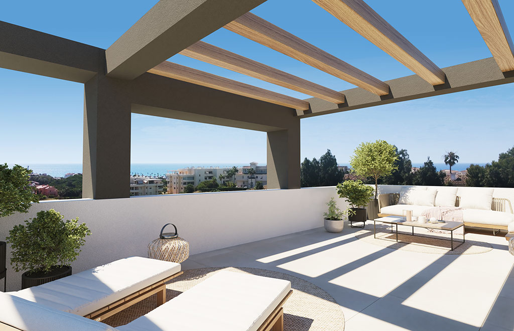 Photo 16 of Terraced villa with 3 bedrooms and solarium with sea views in Mijas Costa