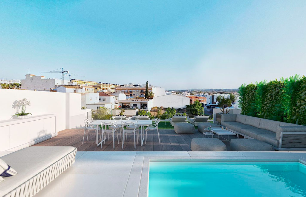 Penthouse apartment with 3 bedrooms and solarium in Benijófar
