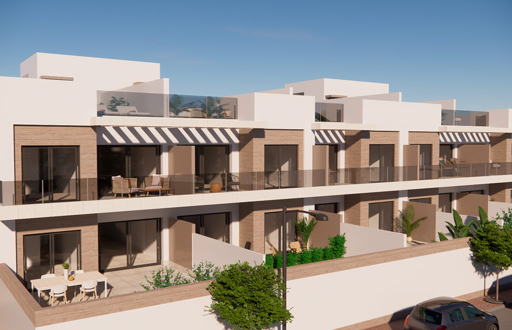 Ground-floor apartment with 2 bedrooms and large terrace in Rojales