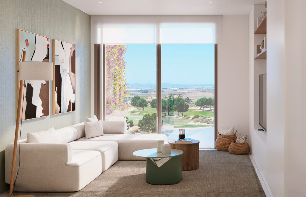 Frontline golf apartment with 2 bedrooms and golf views in El Valle Golf Resort