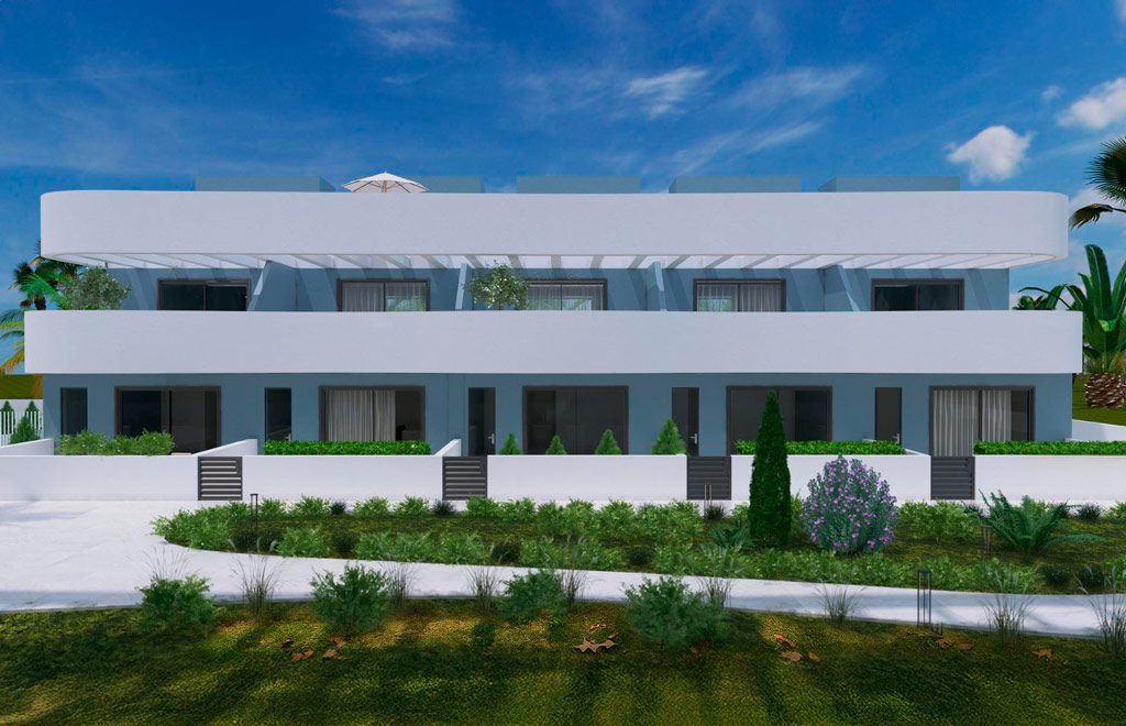 Terraced villa with 3 bedrooms and private solarium in Guardamar