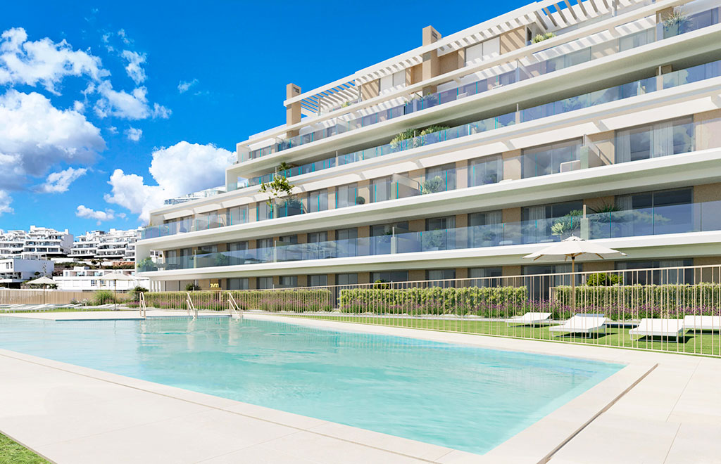 Apartments with terrace in Cancelada, Estepona
