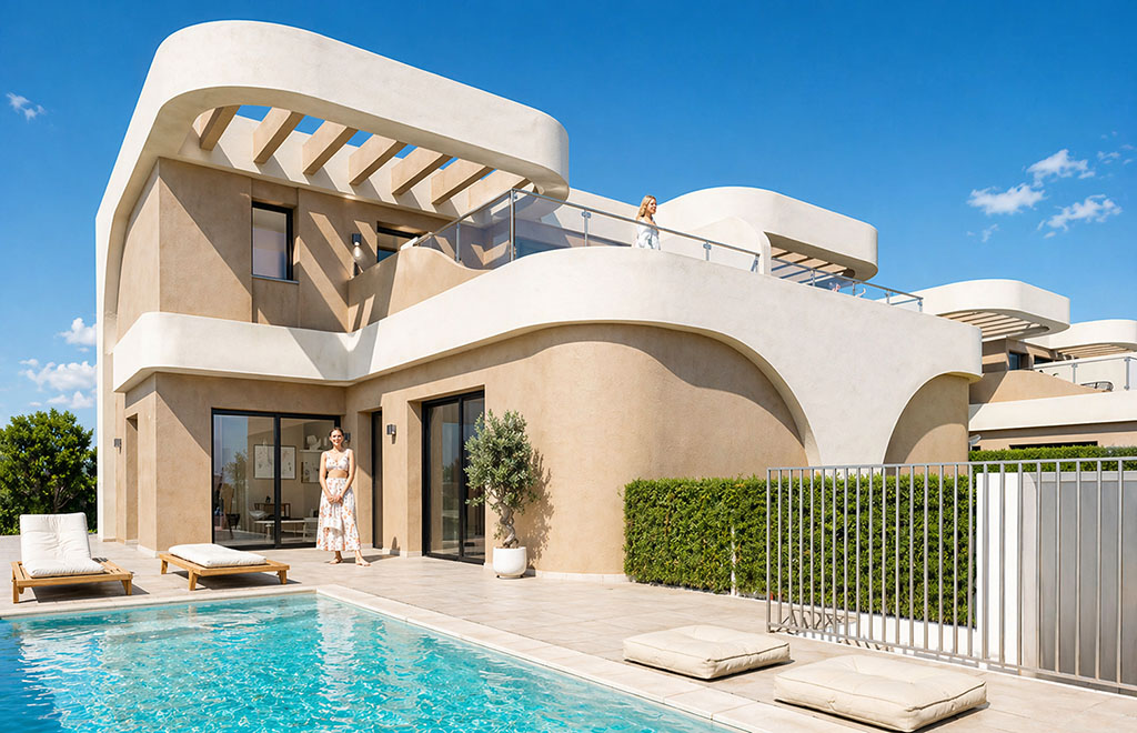 Semi-detached villa with 3 bedrooms and private garden in Daya Nueva