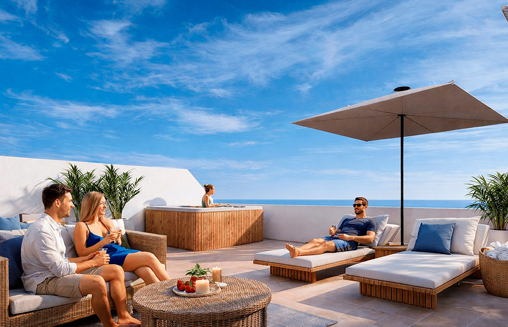 Penthouse with 2 bedrooms and private solarium in La Serena Golf Resort