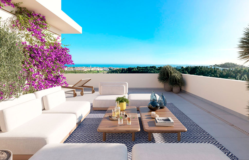 Penthouses with 2 bedrooms in Mijas Costa