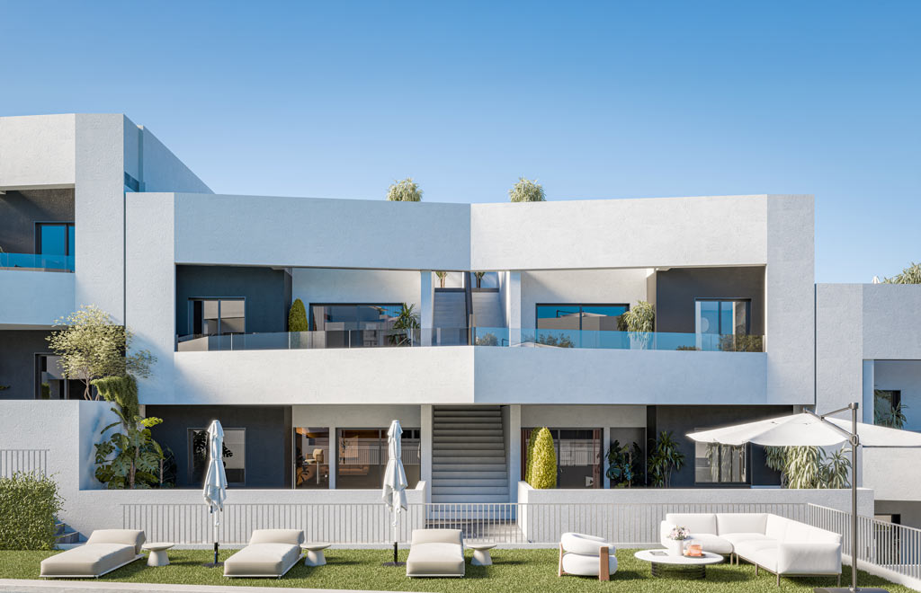 Modern apartments with 3 bedrooms and private solarium in San Miguel de Salinas