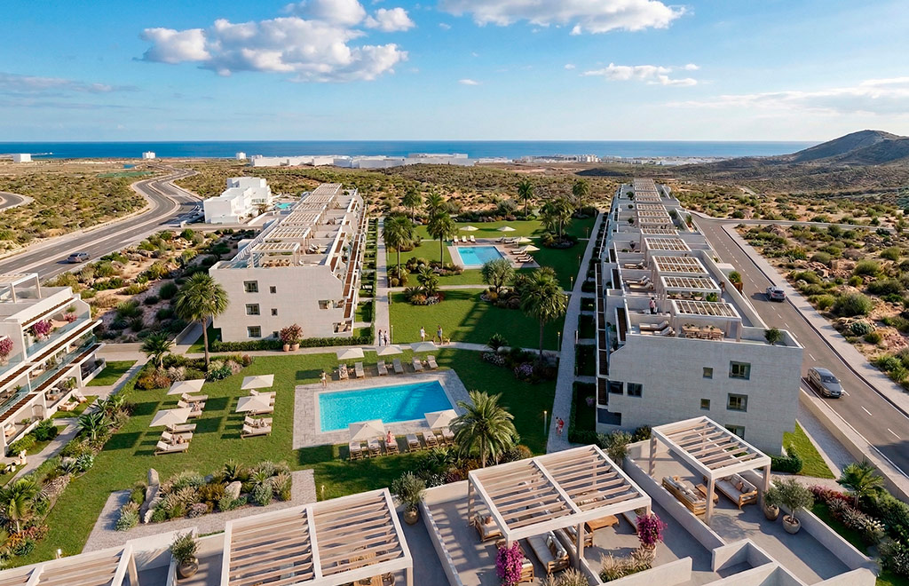 Apartments with 3 bedrooms and sea views in the coastal area of Vera
