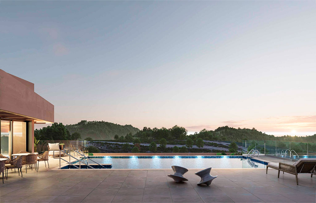 Frontline golf penthouses with 1 bedroom in Estepona