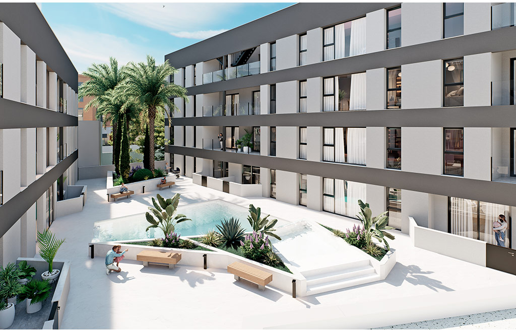 Penthouses with 3 bedrooms and private solarium in San Pedro del Pinatar