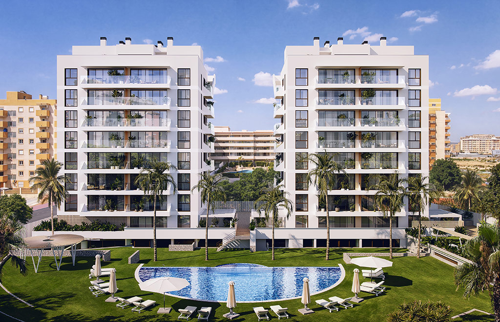 Apartments with 2 bedrooms close to the beach in Guardamar del Segura