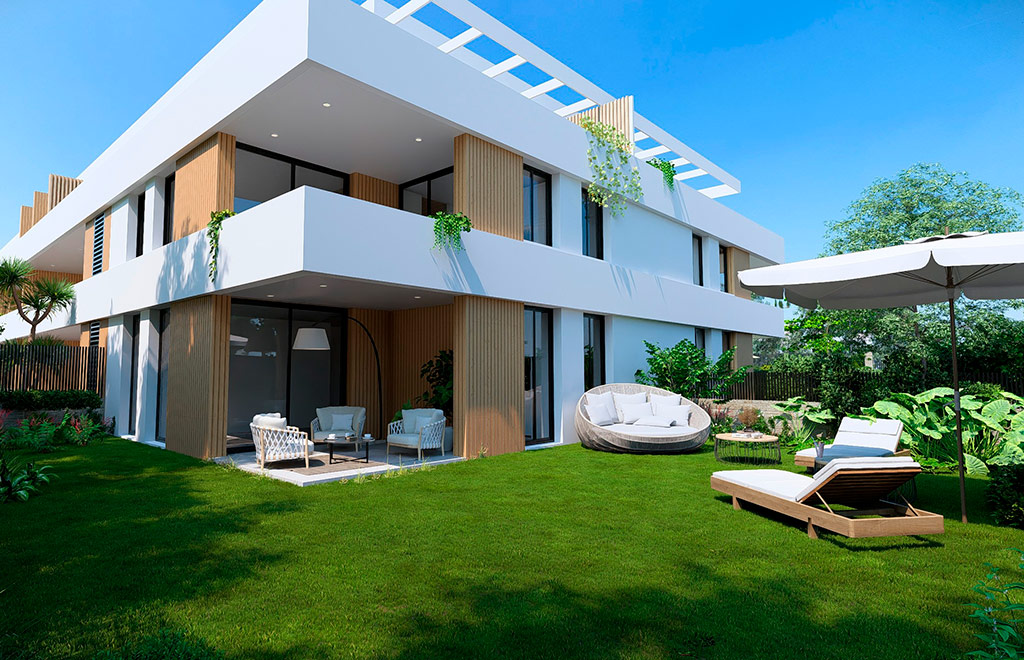 Ground-floor apartment with 3 bedrooms and private garden in Jávea