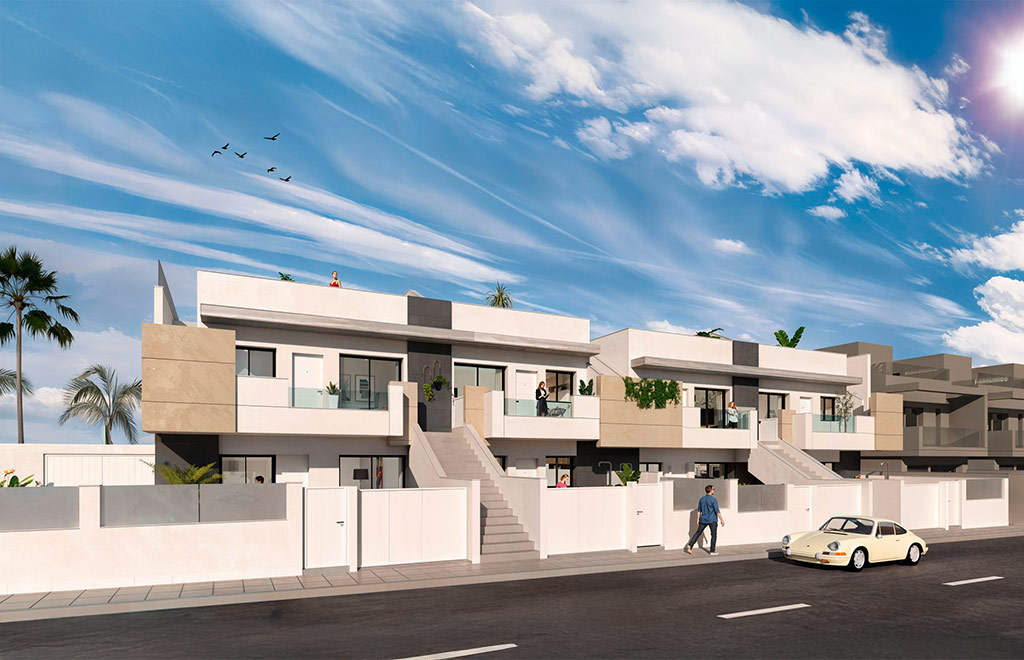 Ground-floor apartments with 2 bedrooms and private pool in San Pedro del Pinatar