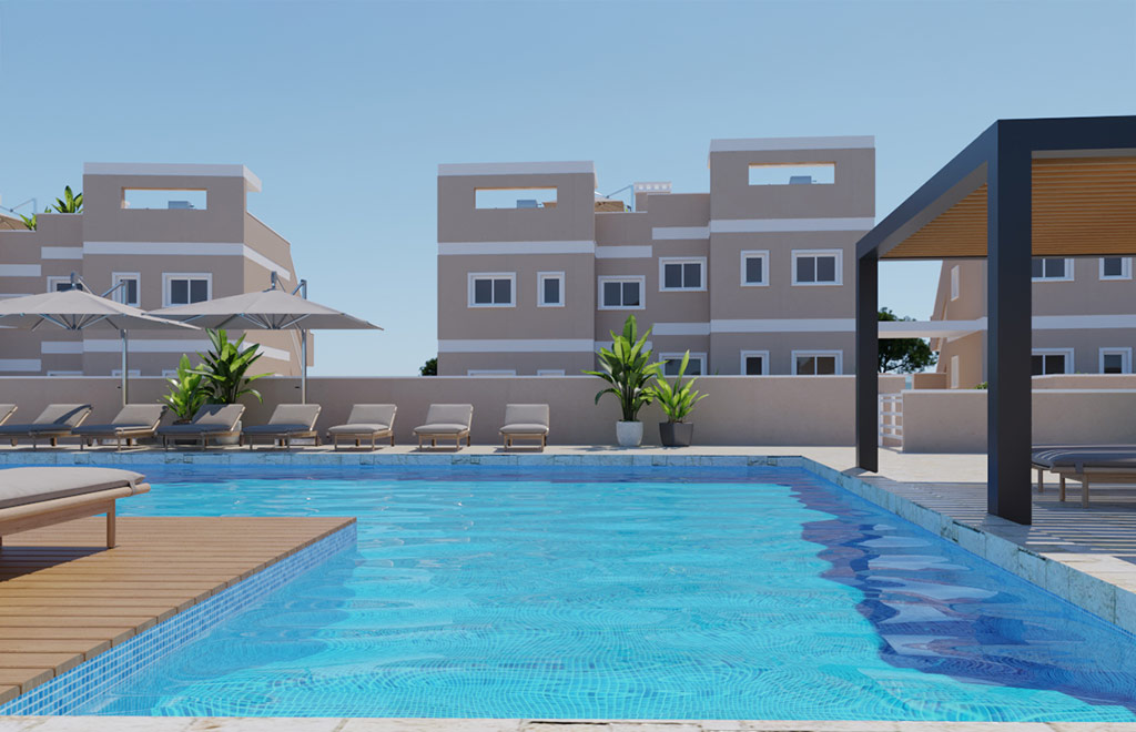 Apartamentos de 3 dormitorios, amplia terraza y vistas al campo de golf en Lo Romero Golf