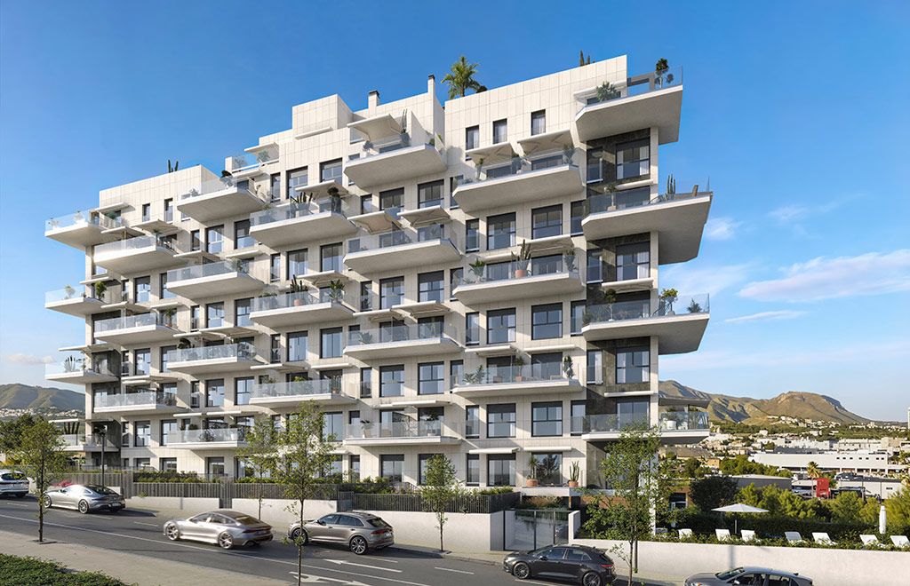 Ground-floor apartments with 2 bedrooms and private garden in Villajoyosa