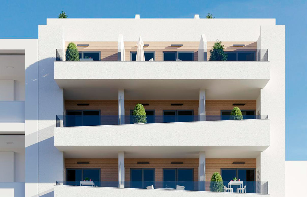 Apartments with 1 bedroom, close to the beach in Torrevieja