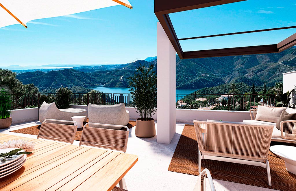 Penthouses with 3 bedrooms and rooftop terrace in Istán, Marbella