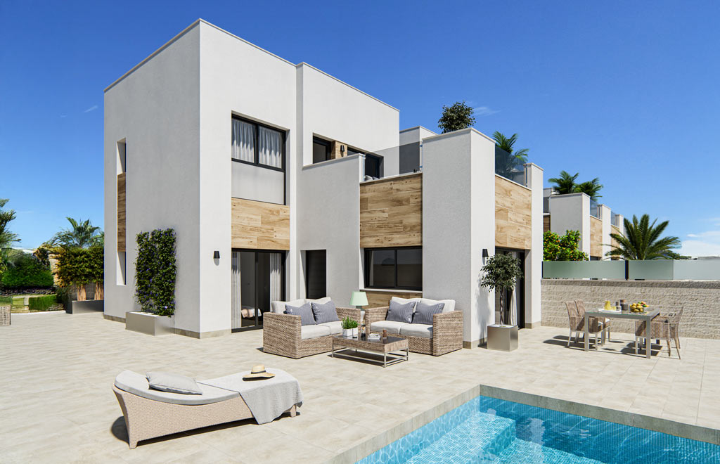 Modern villa with 3 bedrooms and private pool in La Marina