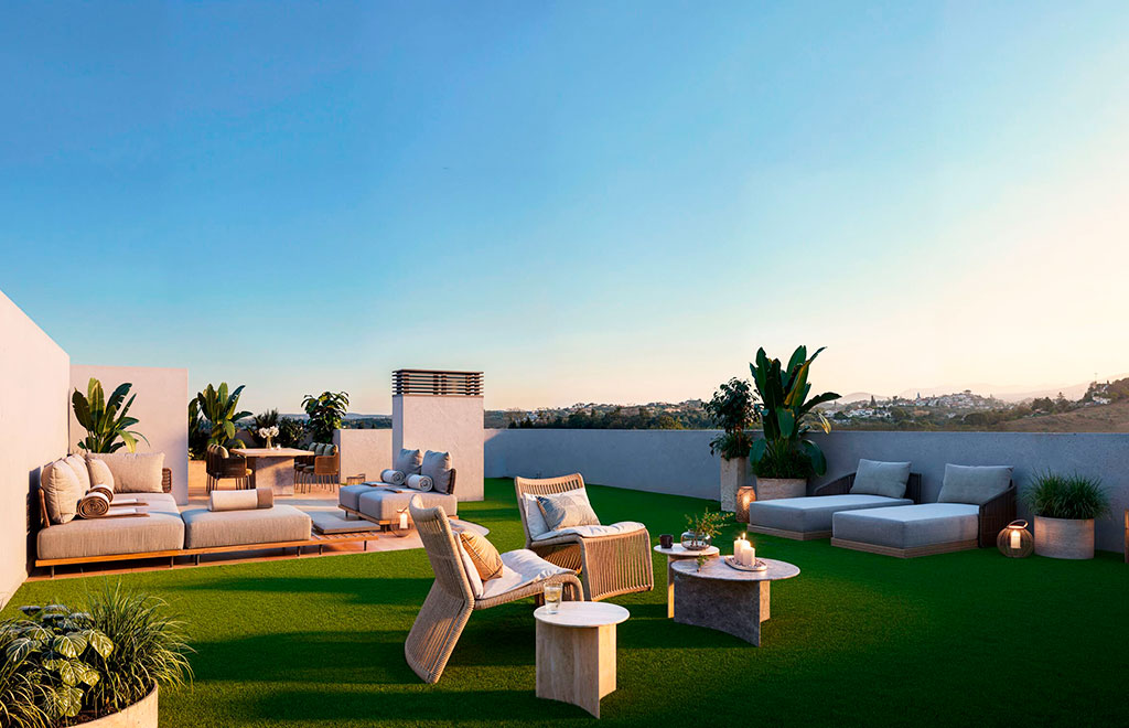 Penthouses with 2 bedrooms and private solarium in Fuengirola