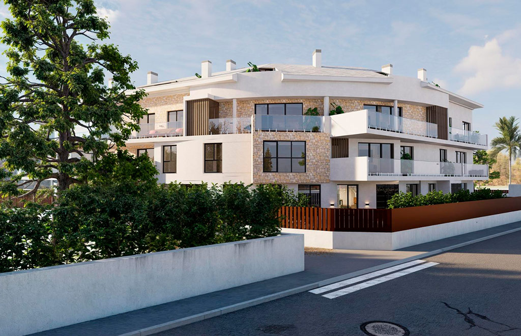 Duplex apartments with 3 bedrooms, 100m to the beach in Cala Blanca