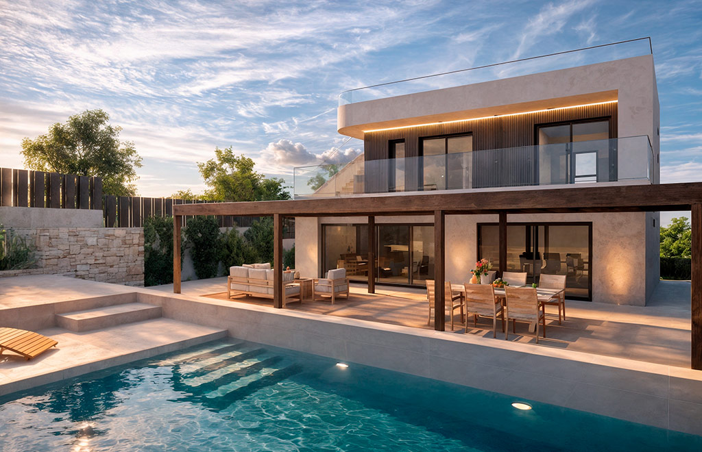 Luxury villa with 3 bedrooms, private pool and panoramic sea views in Cabo de Palos