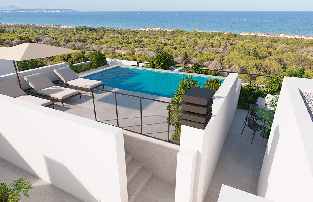 Apartments with 3 bedrooms, close to the beach in Guardamar del Segura