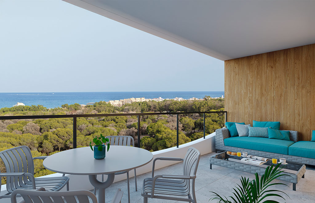 Penthouse with 3 bedrooms, solarium and sea views in Guardamar del Segura