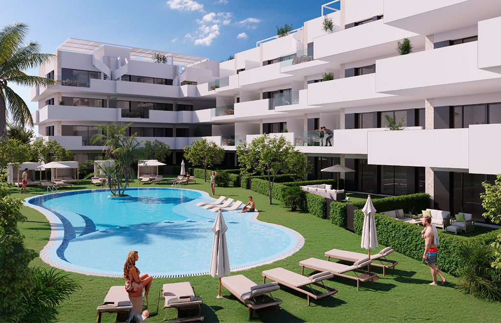 Apartments with 3 bedrooms and a spacious terrace in La Nucía