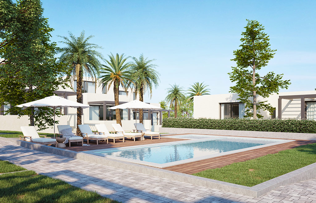 Tourist duplex homes with 2 bedrooms and garden in La Manga Club