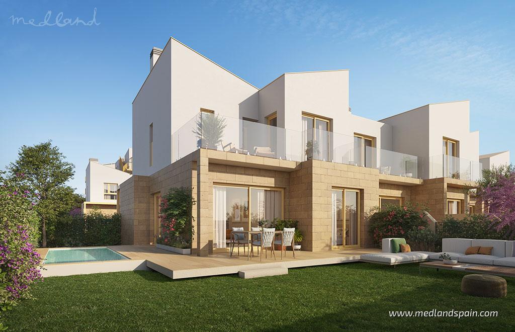 Frontline golf ground-floor apartments with 2 bedrooms in Condado de Alhama